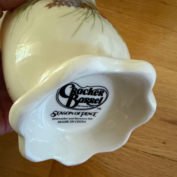 Cracker Barrel Season of Peace Let Heaven and Nature Sing Set of 4 Mugs Bird - Picture 12 of 12